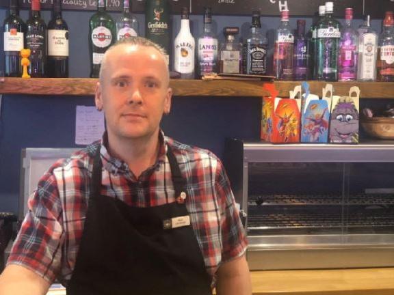 Paul Box, manager at Cafe Lux in Pudsey. Photo: Geraldine Scott
