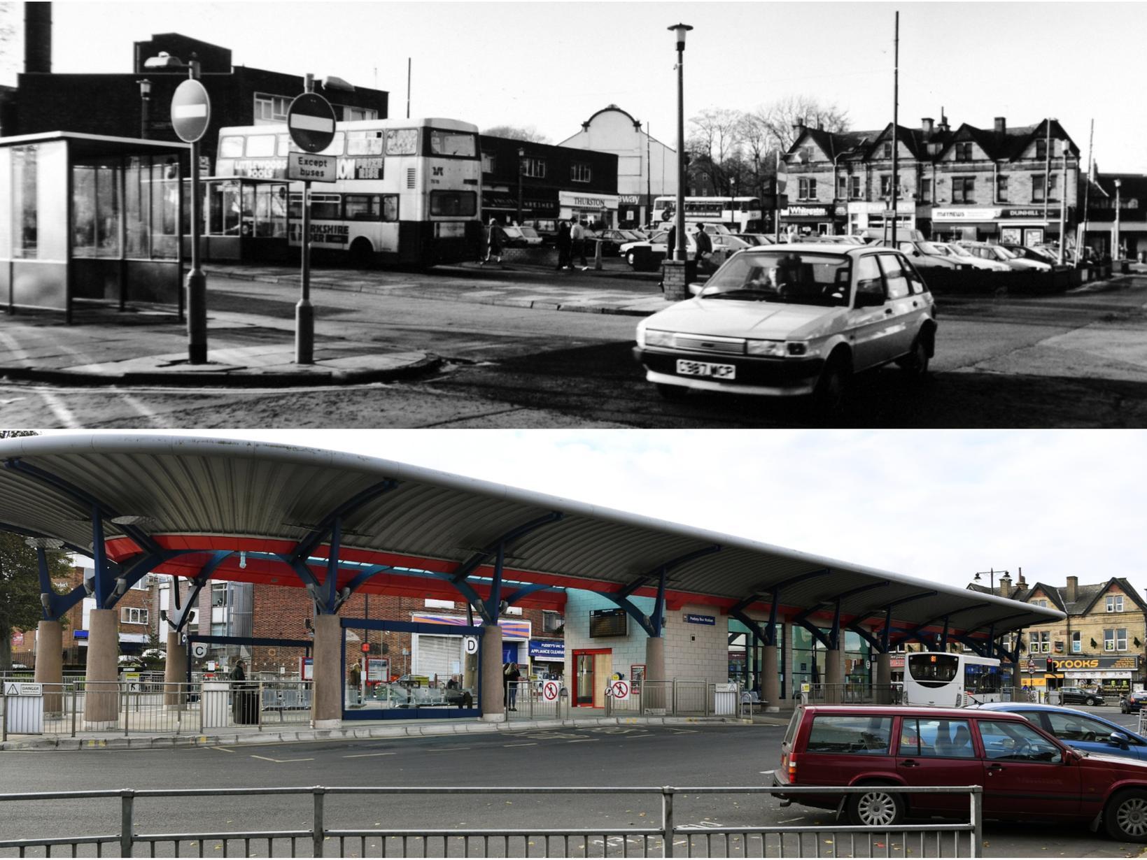 The Market Place in 1989 and in 2019.