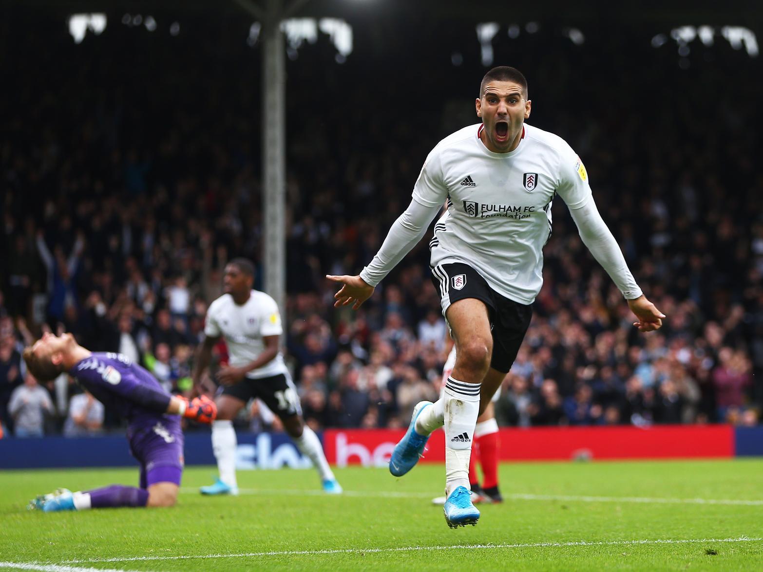 Fulham's 25-year-old Serbian international tops the Championship goalscoring charts with 12 and an average rating of 7.3 puts him in the team of the season so far. Photo by Jordan Mansfield/Getty Images.