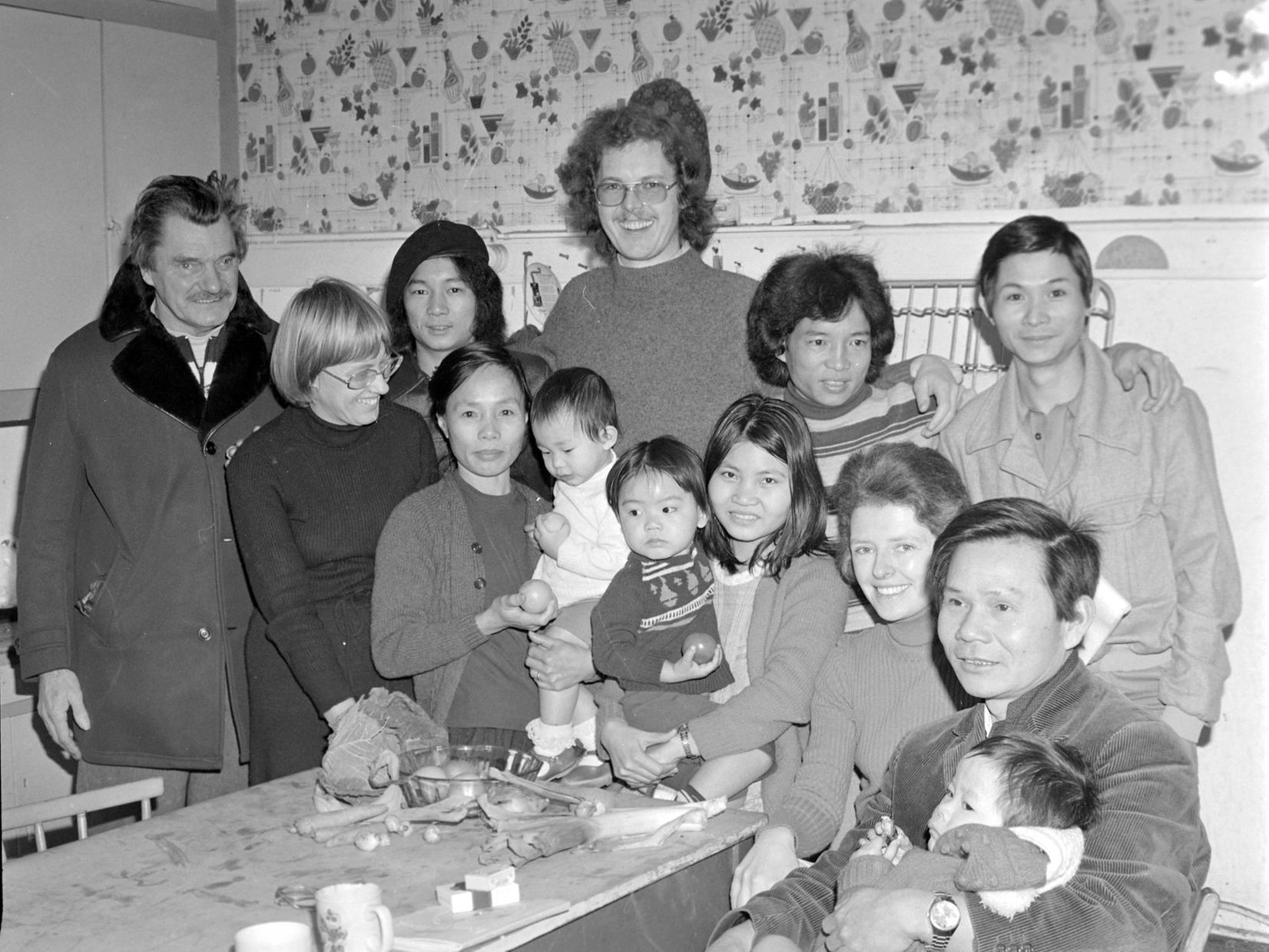 Vietnamese refugees in Thornhill Lees.