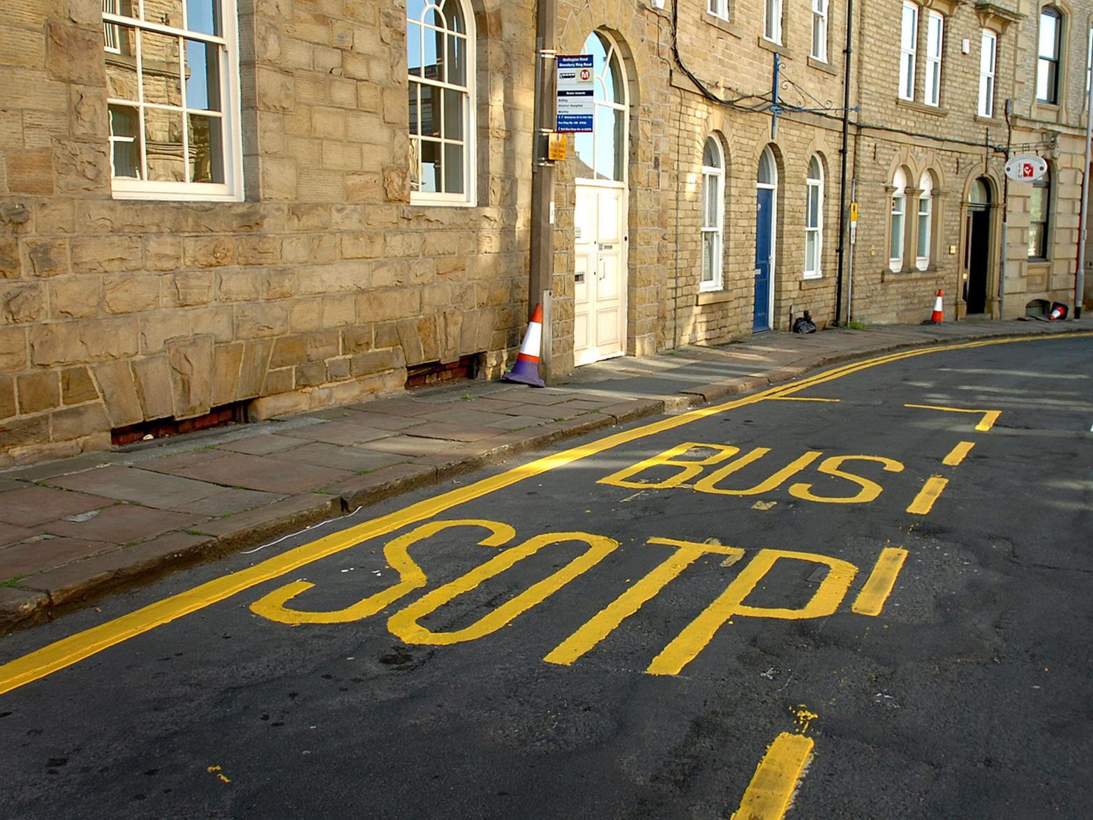 Do you remember this misspelt bus stop sign on Wellington Street?