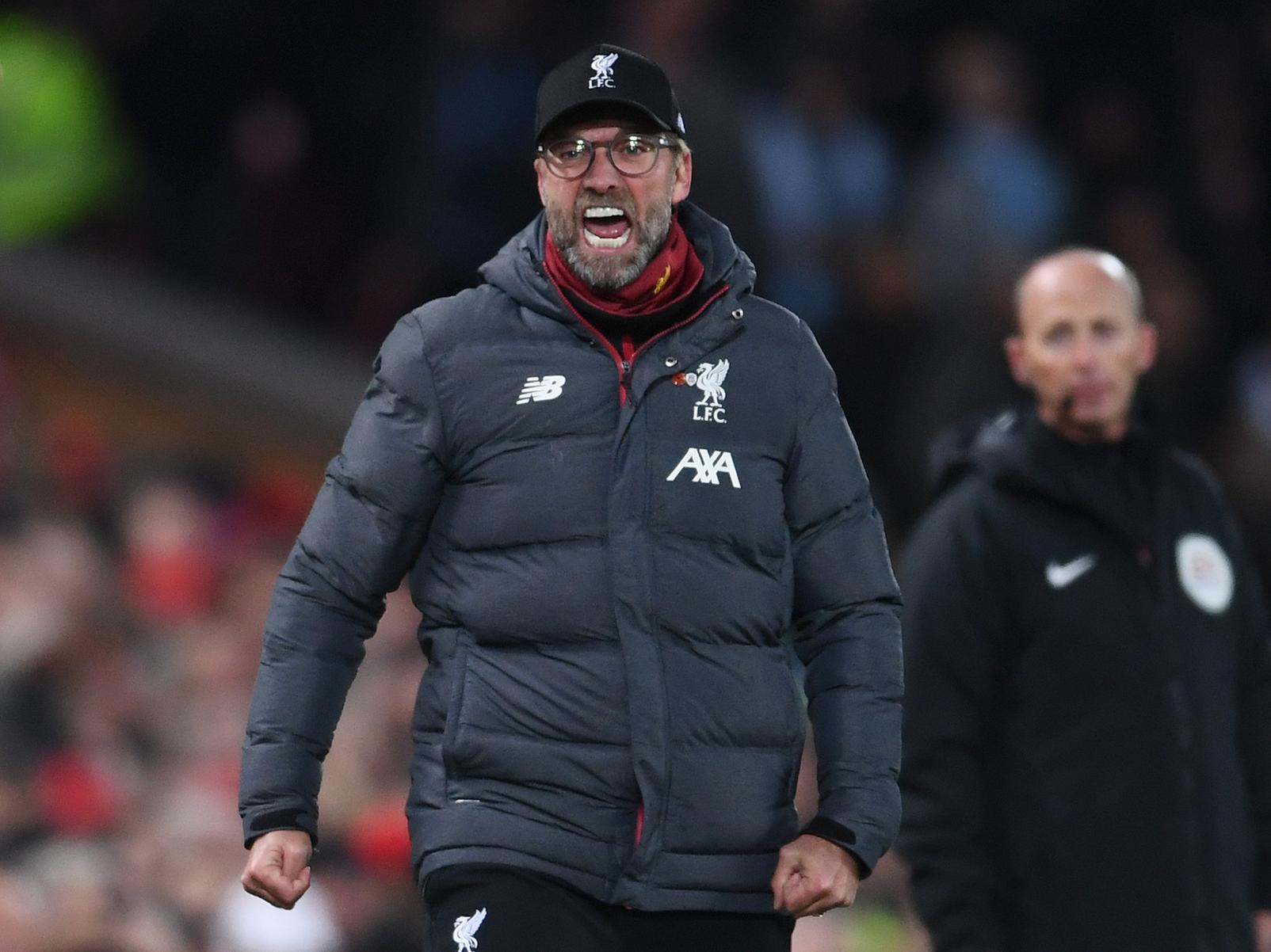 It's no surprise to see the Liverpool boss at the back of the queue in this specific market. The European champions moved eight points clear at the top of the Premier League with victory over Manchester City.