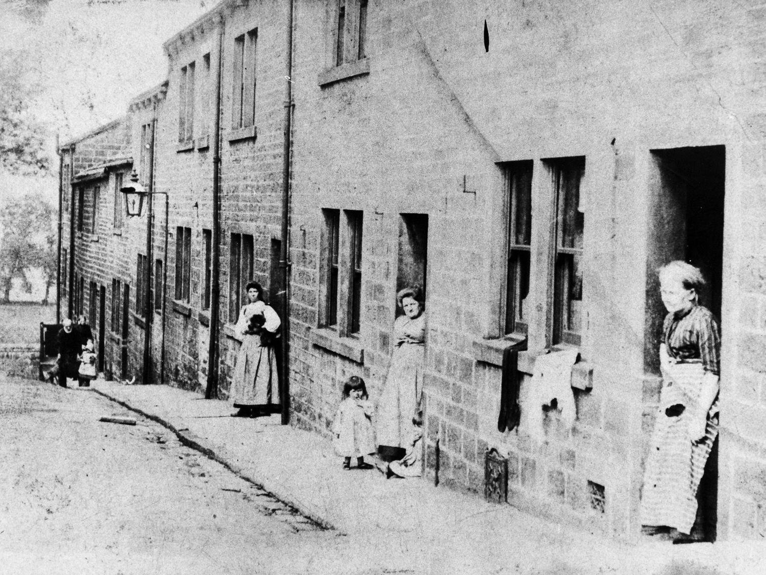 Back Wood Street in Rodley. Pictured in the late 19th century.