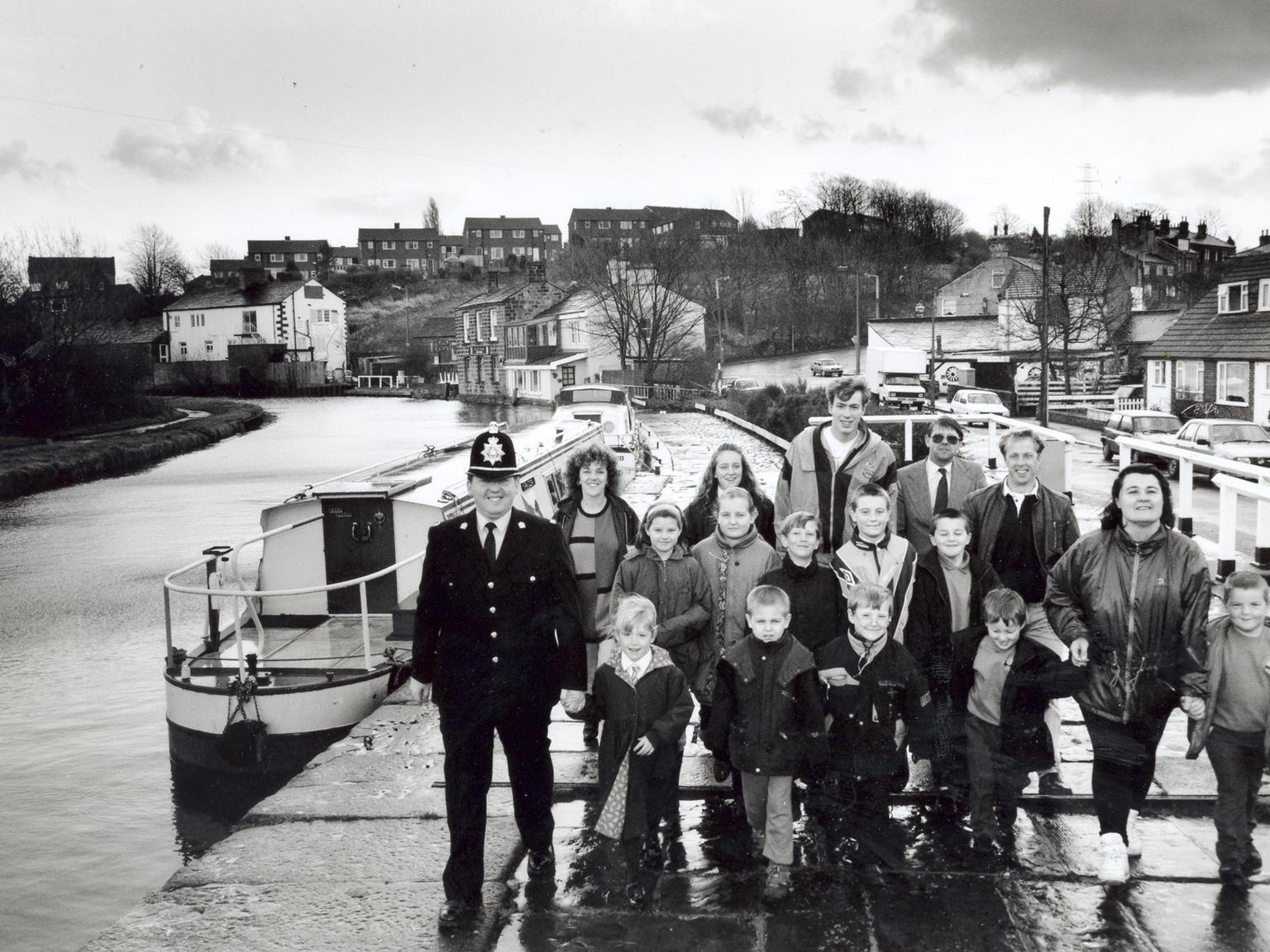 A community constable and young people joined forces - to arrest the decline of a stretch of canal at Rodley. PC Dave Norman and youngsters from Rodley Youth Project cleaned up a section of  the Leeds Liverpool Canal towpath.
