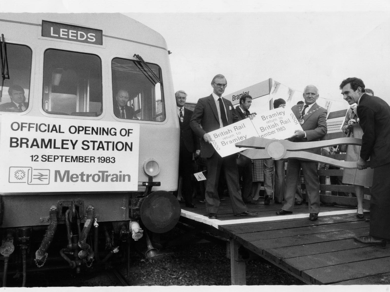 Bramley station was officially opened to the public.