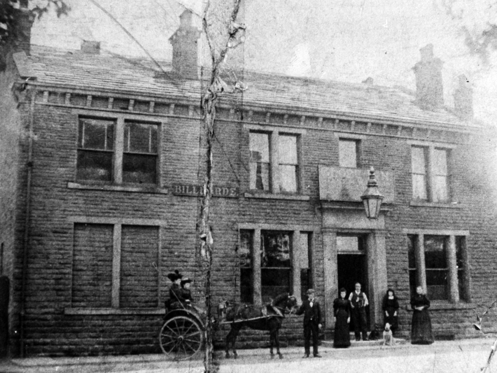 The Globe Inn on the corner of Bramley Town Street and Broad Lane. The photo was taken more than 140 years ago when the licensees were James and Ellen Windsor.