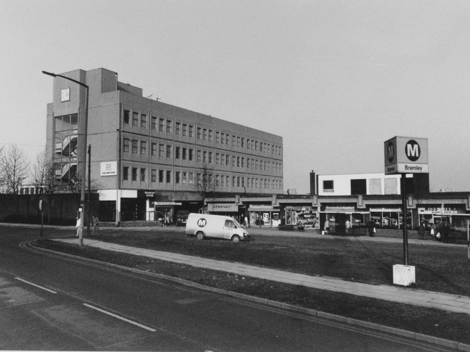 A view of Bramley Shopping Centre in the early 1990s.