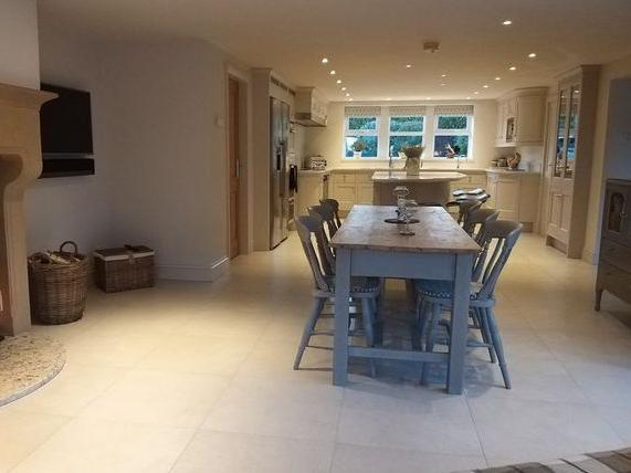 Extending from the kitchen, this an open and spacious room for the family to both eat and relax.