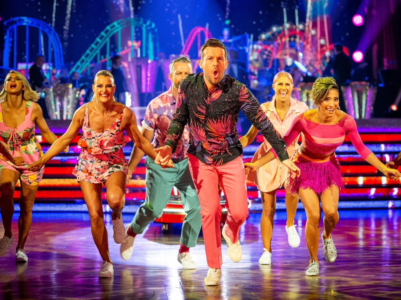 Chris Ramsey and Karen Hauer opened up the show with a bang with a high energy performance to Uptown Funk Picture: Guy Levy
