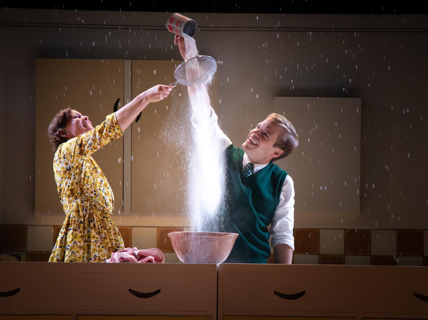 Flour power! Katy Federman and Giles Cooper in Toast.