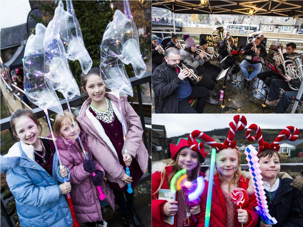 It's officially Christmas in Mytholmroyd as lights are switched on at festive event