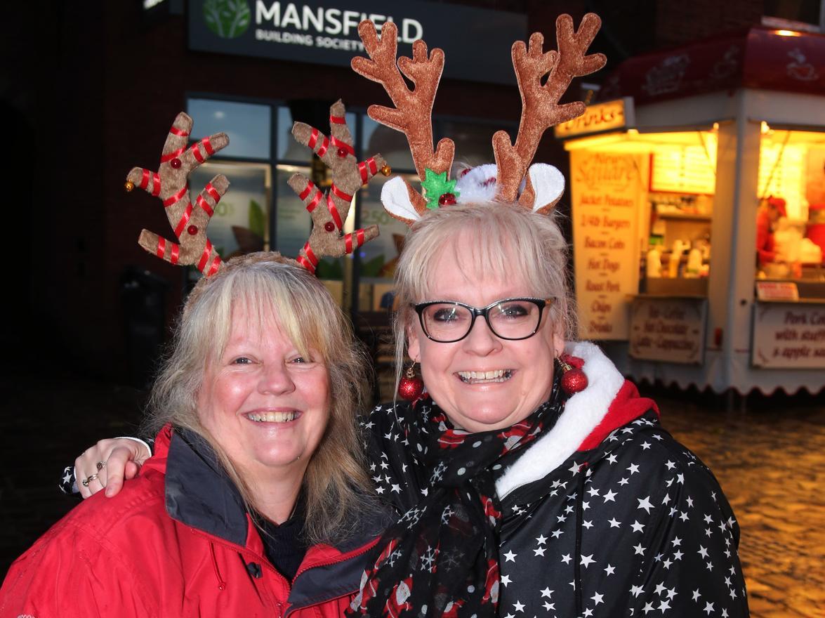 Janice and Elaine Smith get into the festive spirit.
