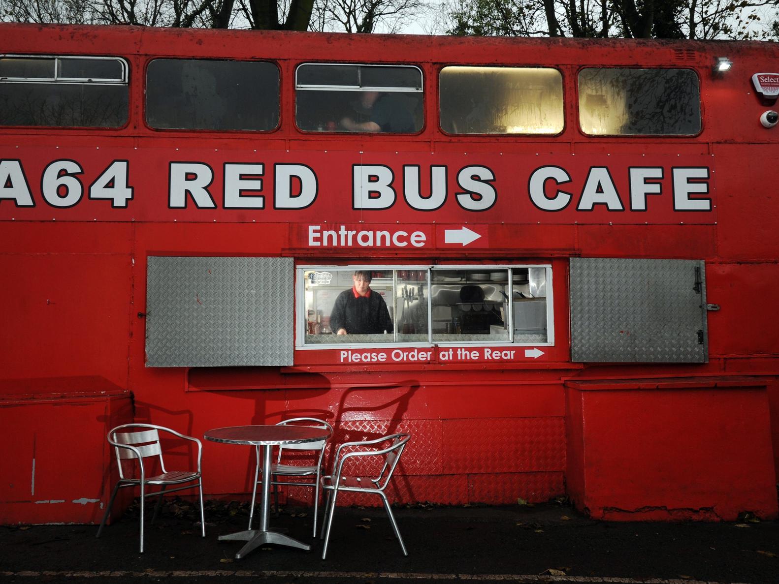 You knew you were on the way to the east coast when you passed the A64 Red Bus Cafe. Gone but not forgotten.