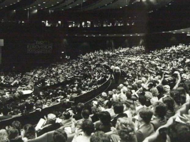 Harrogated hosted the popular song contest in 1982 at the Convention Centre. Sally Ann Triplett and Stephen Fischer performed One Step Further under the name Bardo, finishing seventh in the competition.
