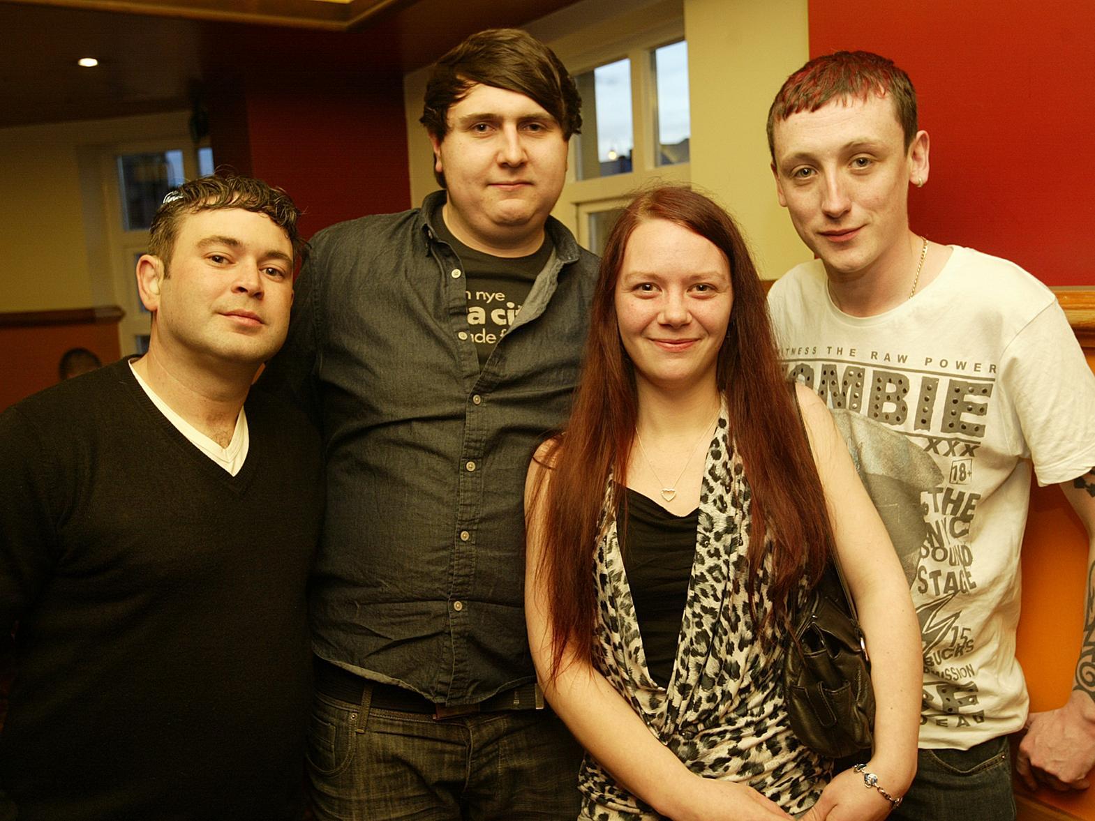 Stevo, Adam, Niki and Phil  on the town back in 2012