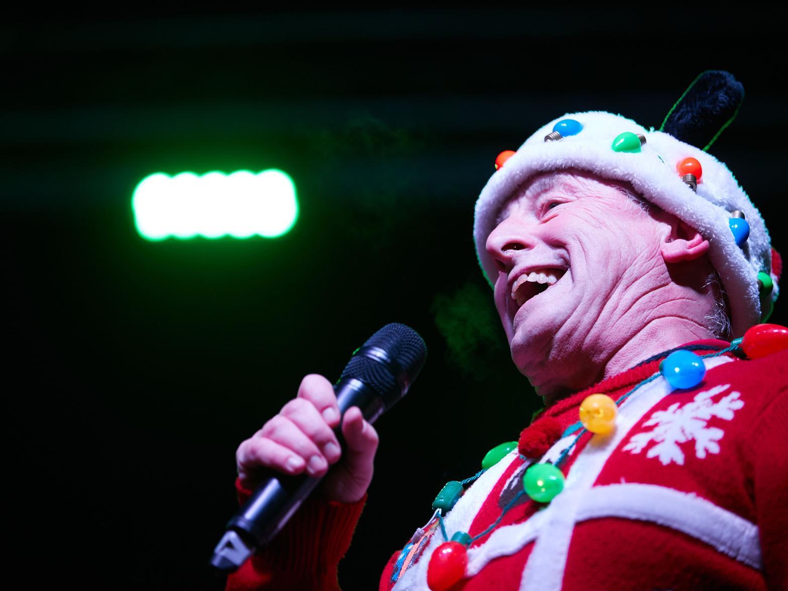 Christmas celebrations began on Monday night at Pontefract towns Christmas light switch on event.
