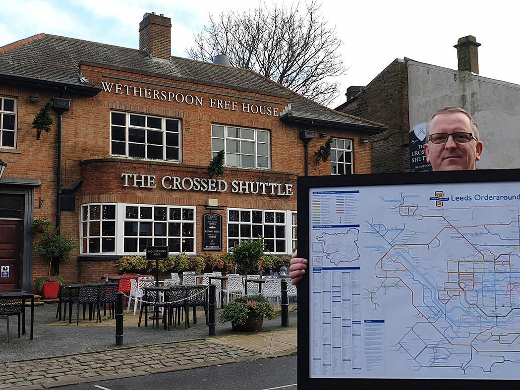Steve Lovell outside The Crossed Shuttle