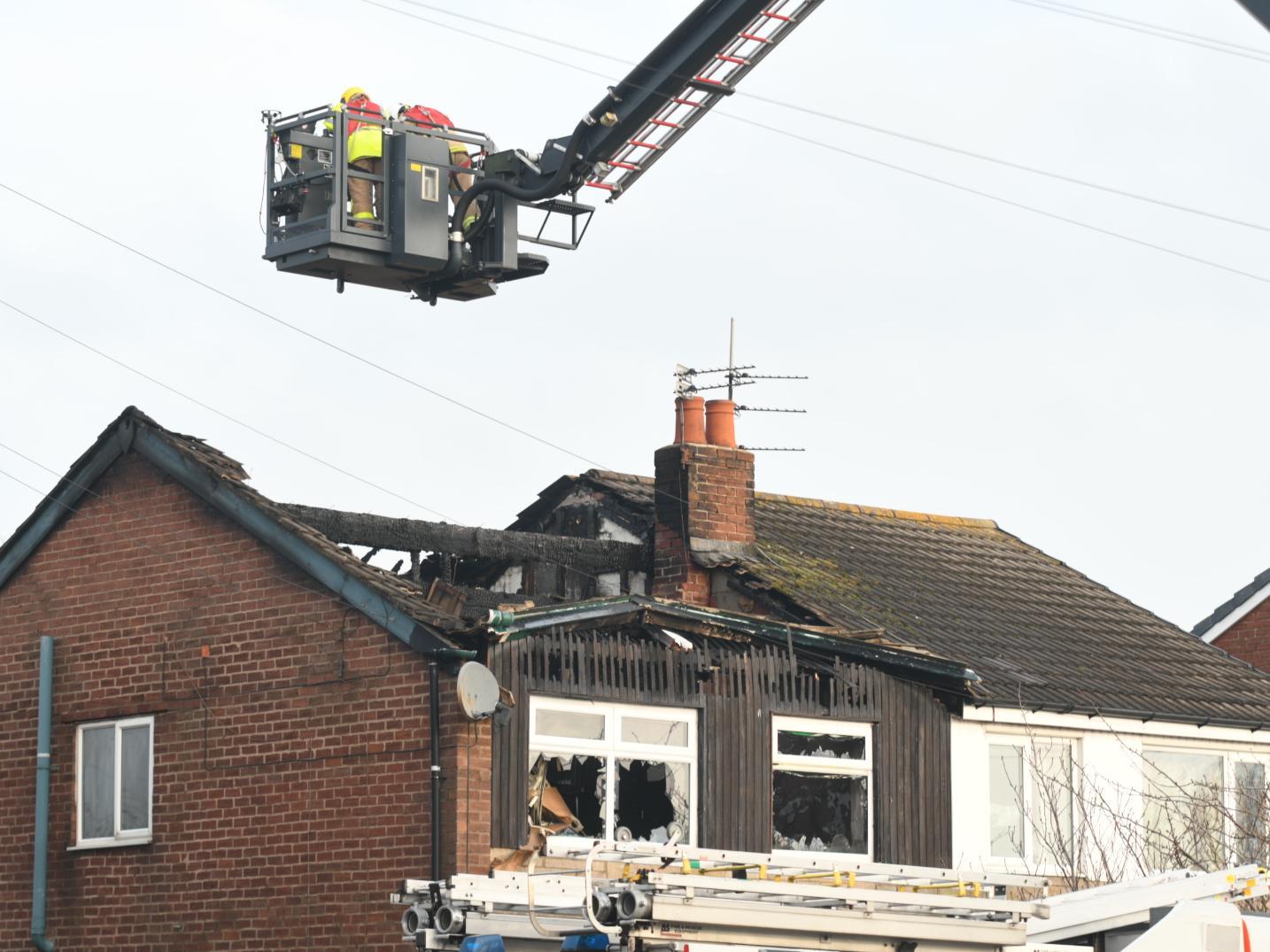 Six fire engines tackled the fire at its peak, alongside the aerial ladder platform and the drone unit equipped with a thermal imaging camera
