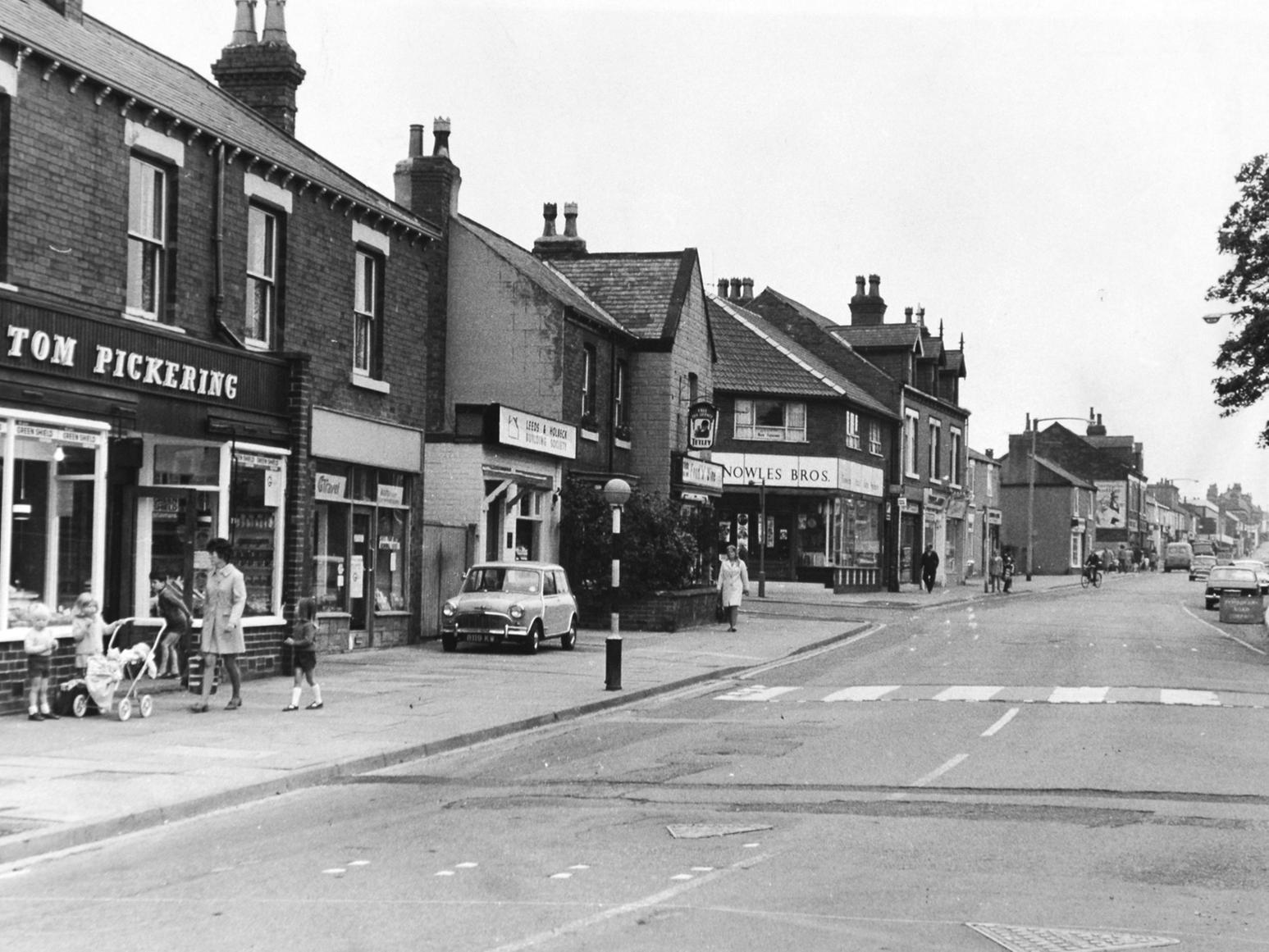 A view up Main Street in Garforth.
