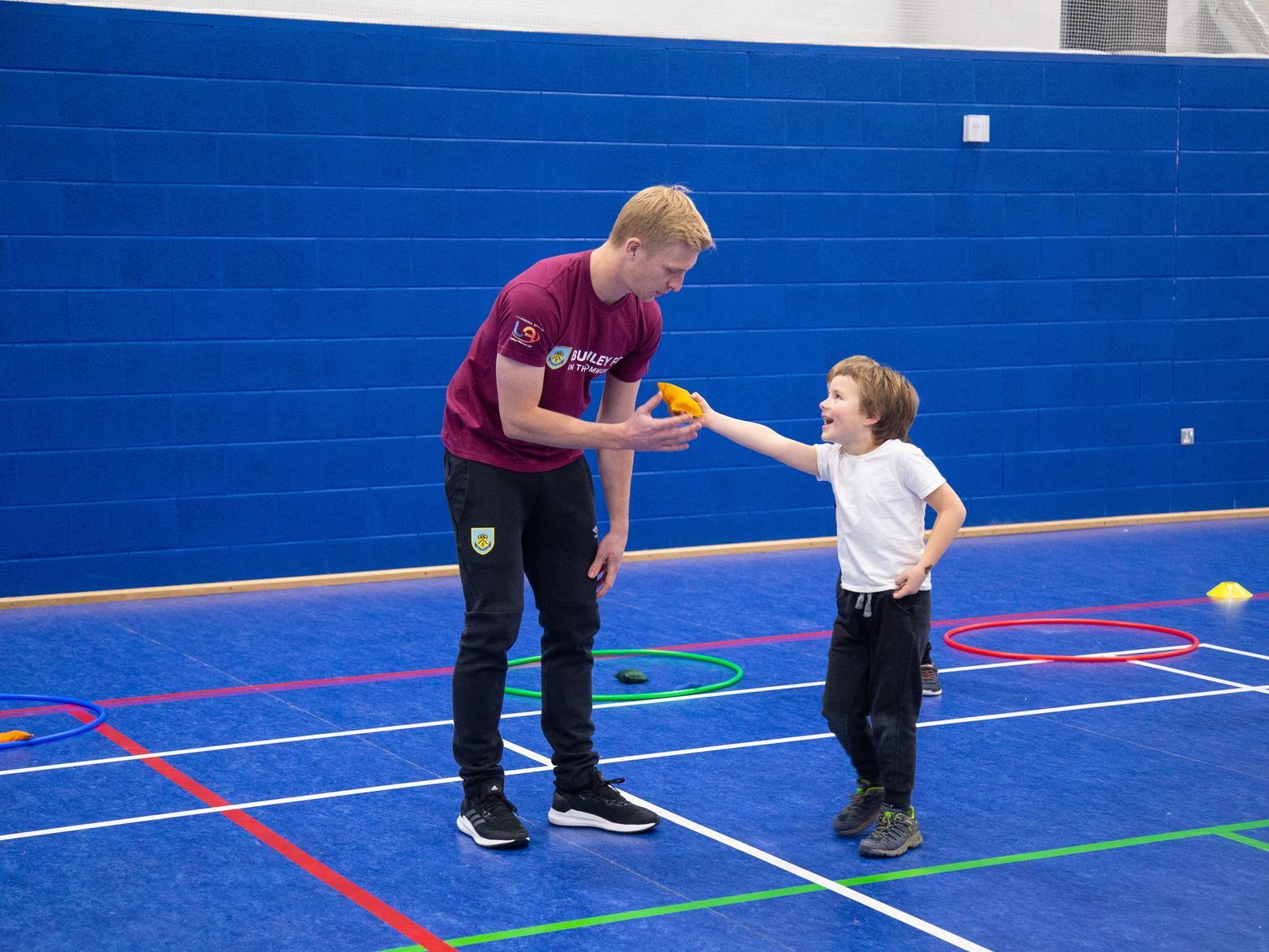 Ben Mee chats to this young fan