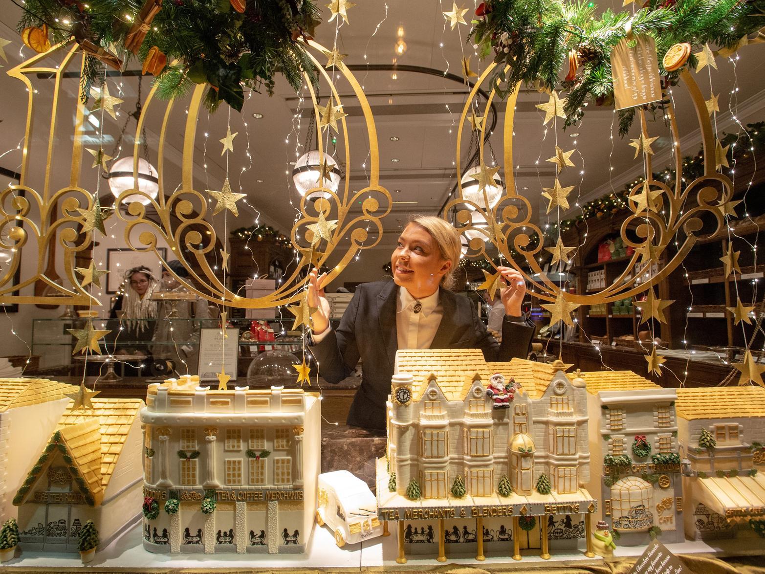 This year marks 100 years of Bettys, and the window is beautifully decorated for the festive season. Go and take a look at the glorious display,