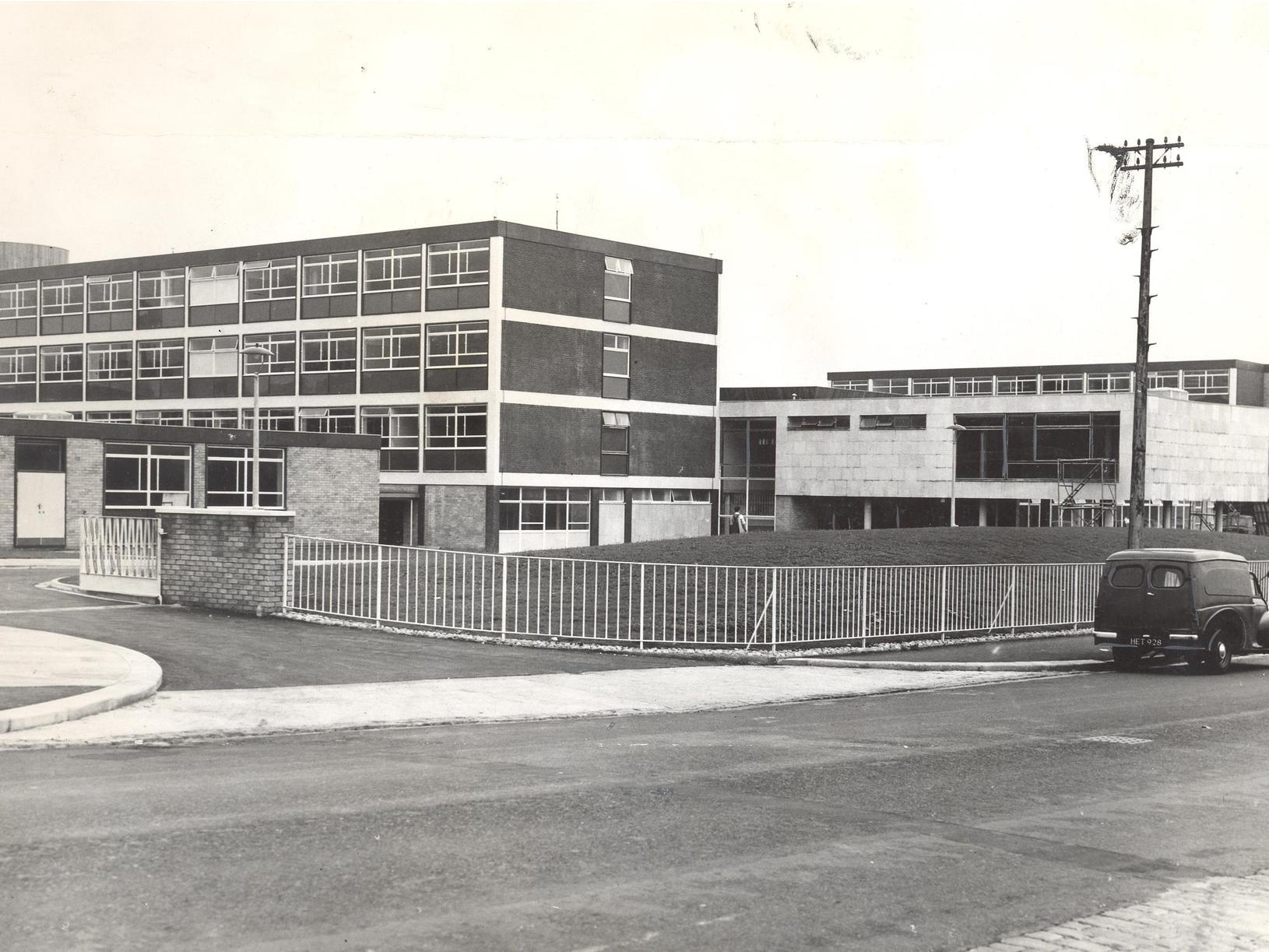 This is Mathew Murray High School in the year it first opened its doors to pupils.