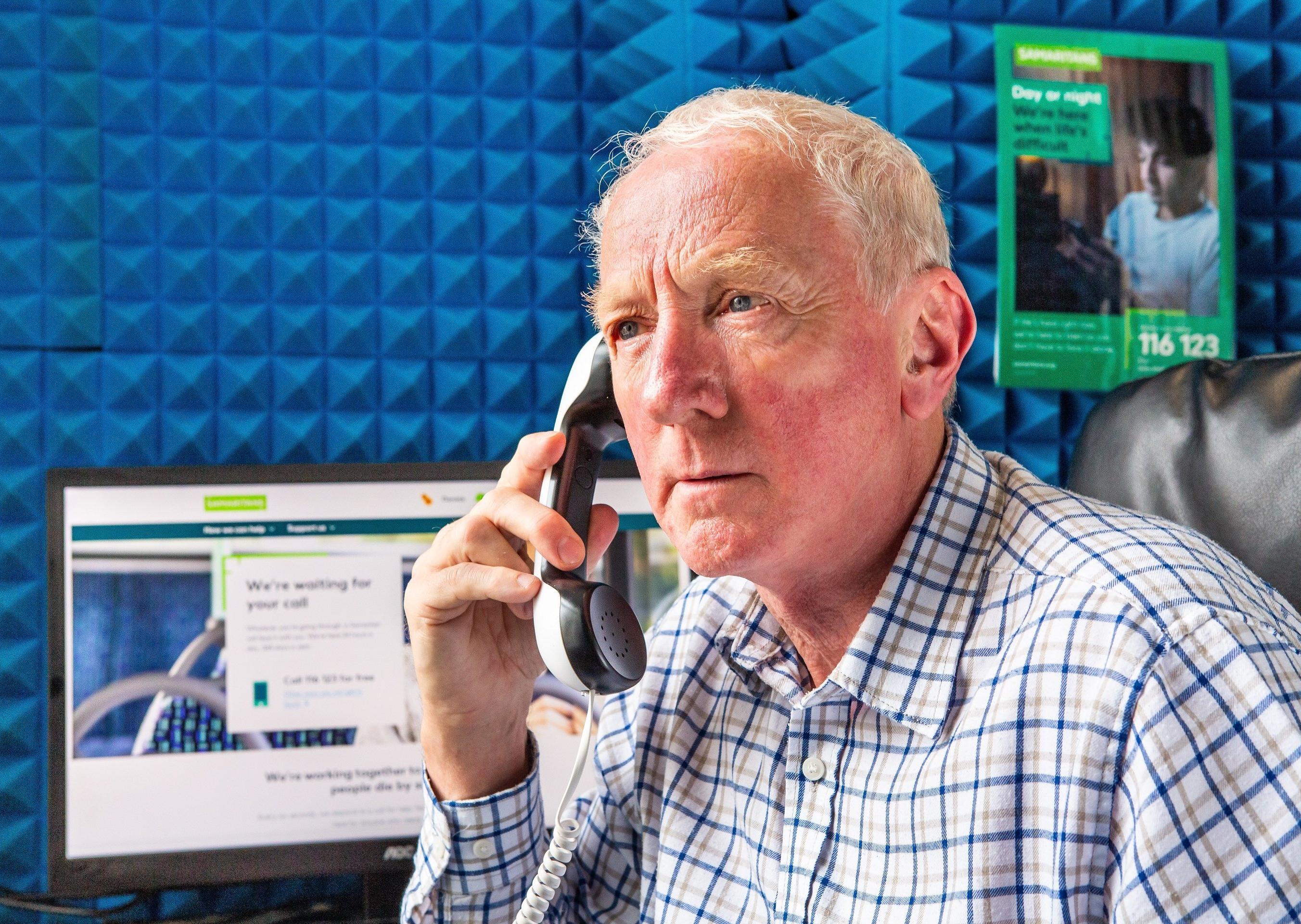 Bob Howe, Samaritans' listening volunteer at the Leeds branch
