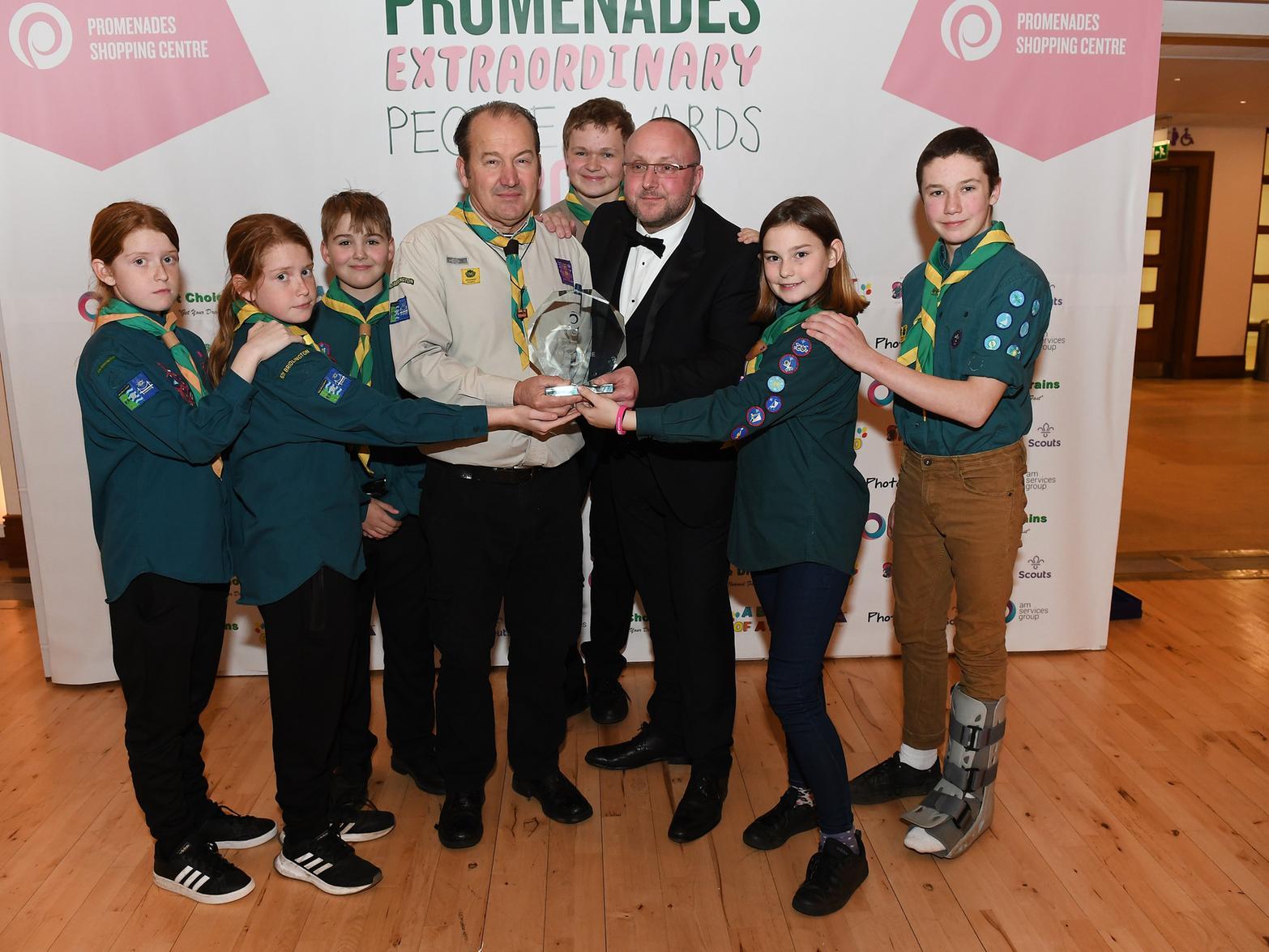 Shaping the Future winner, 6th Bridlington Scouts.