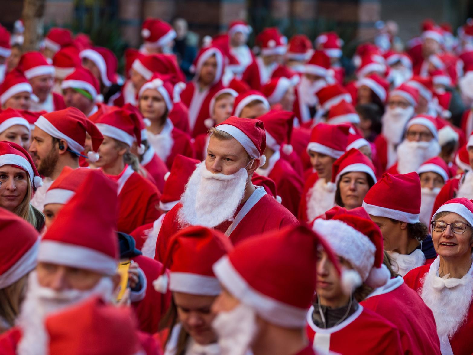 Expect to see the colourful sight of hundreds of Santas dashing through the city centre all raising vital funds for St Gemma's Hospice on Sunday, December 15.