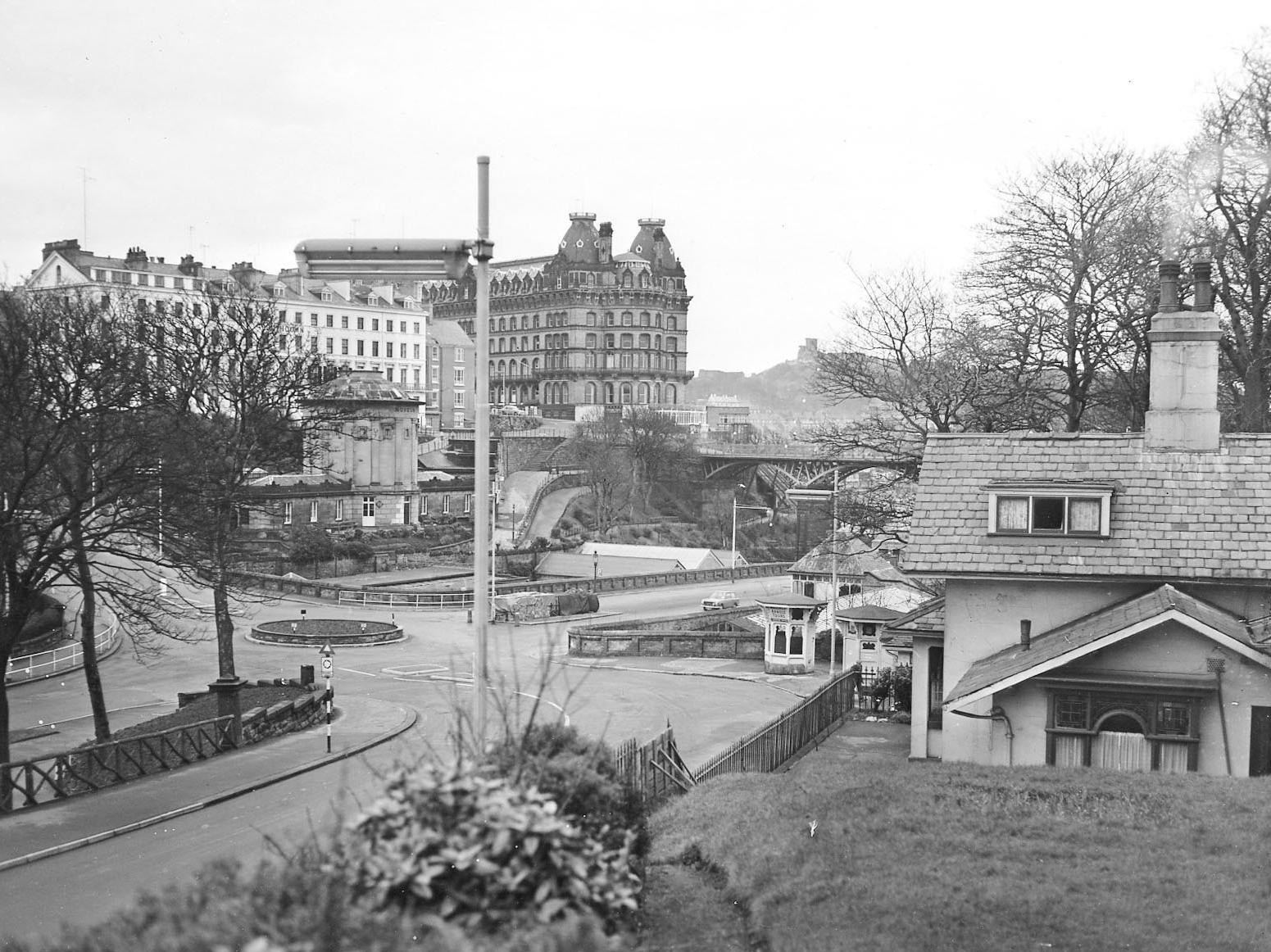 The roundabout at the bottom of Valley Road looks different to today, though the Rotunda can be seen behind.