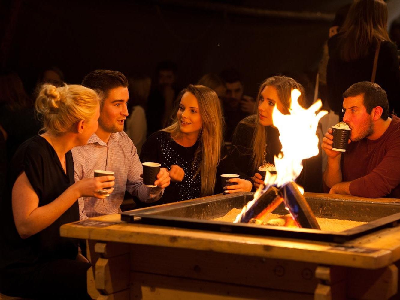The popular Viking-style experience can be found just outside Leeds Art Gallery on The Headrow. With a pop-up bar decked out with wooden tables and benches and drinks galore , its a good spot to warm up.