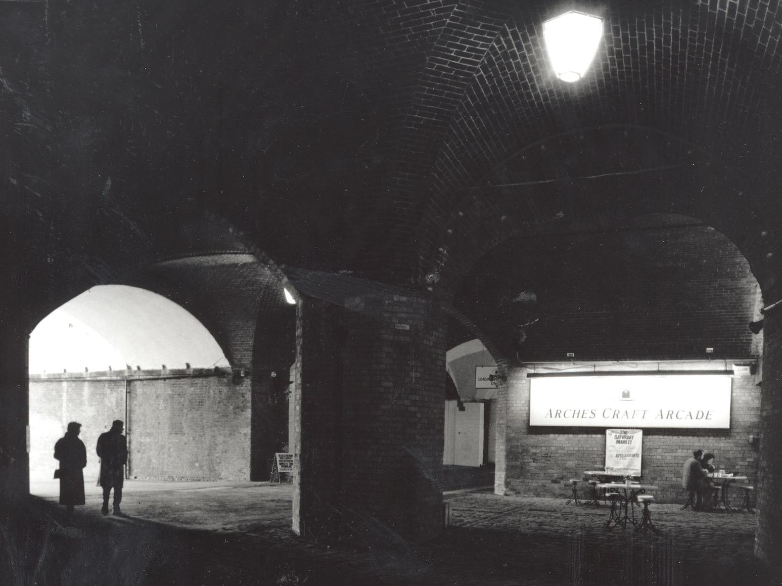 An atmospheric shot of the Dark Arches at the turn of the 1990s.