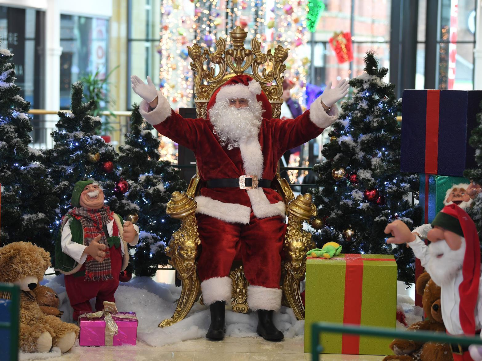 Santa's grotto, at St Georges Shopping Centre, in Preston, is open every weekend until Christmas Eve and Wednesdays and Thursdays in December. Free, with a small donation to support Galloways Society for the Blind.