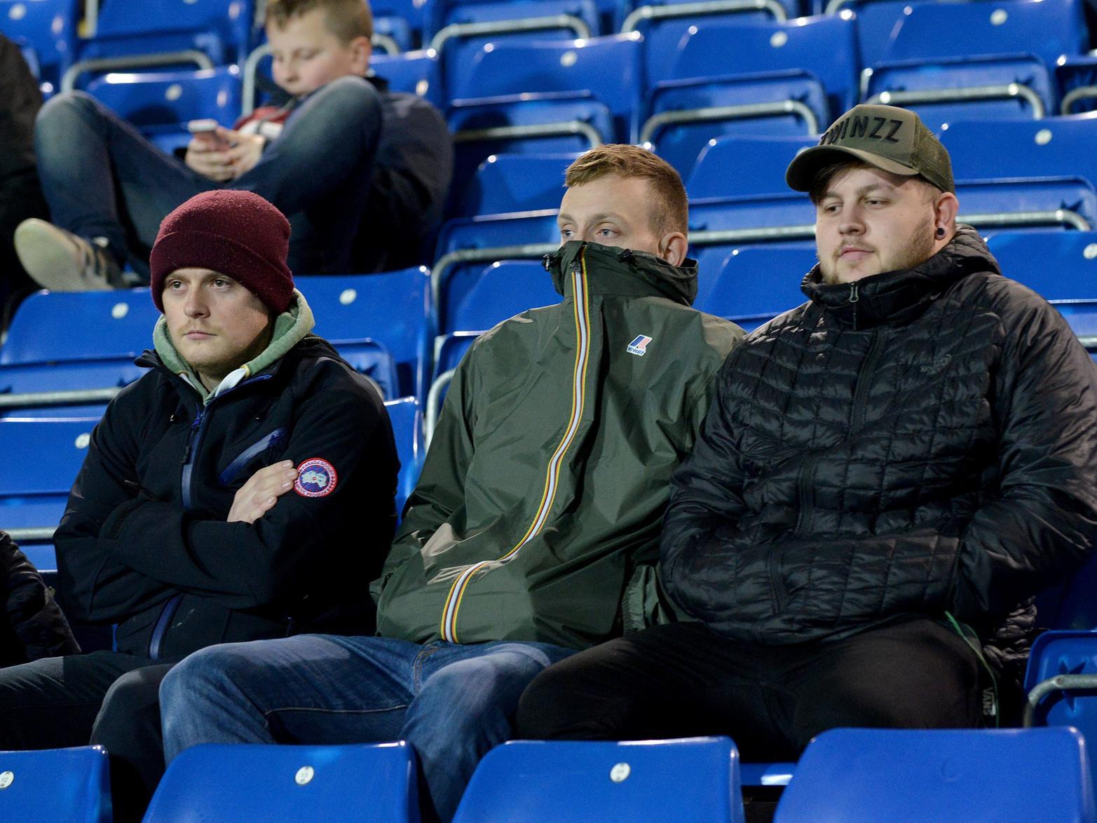 Chesterfield fans at the Proact last night.