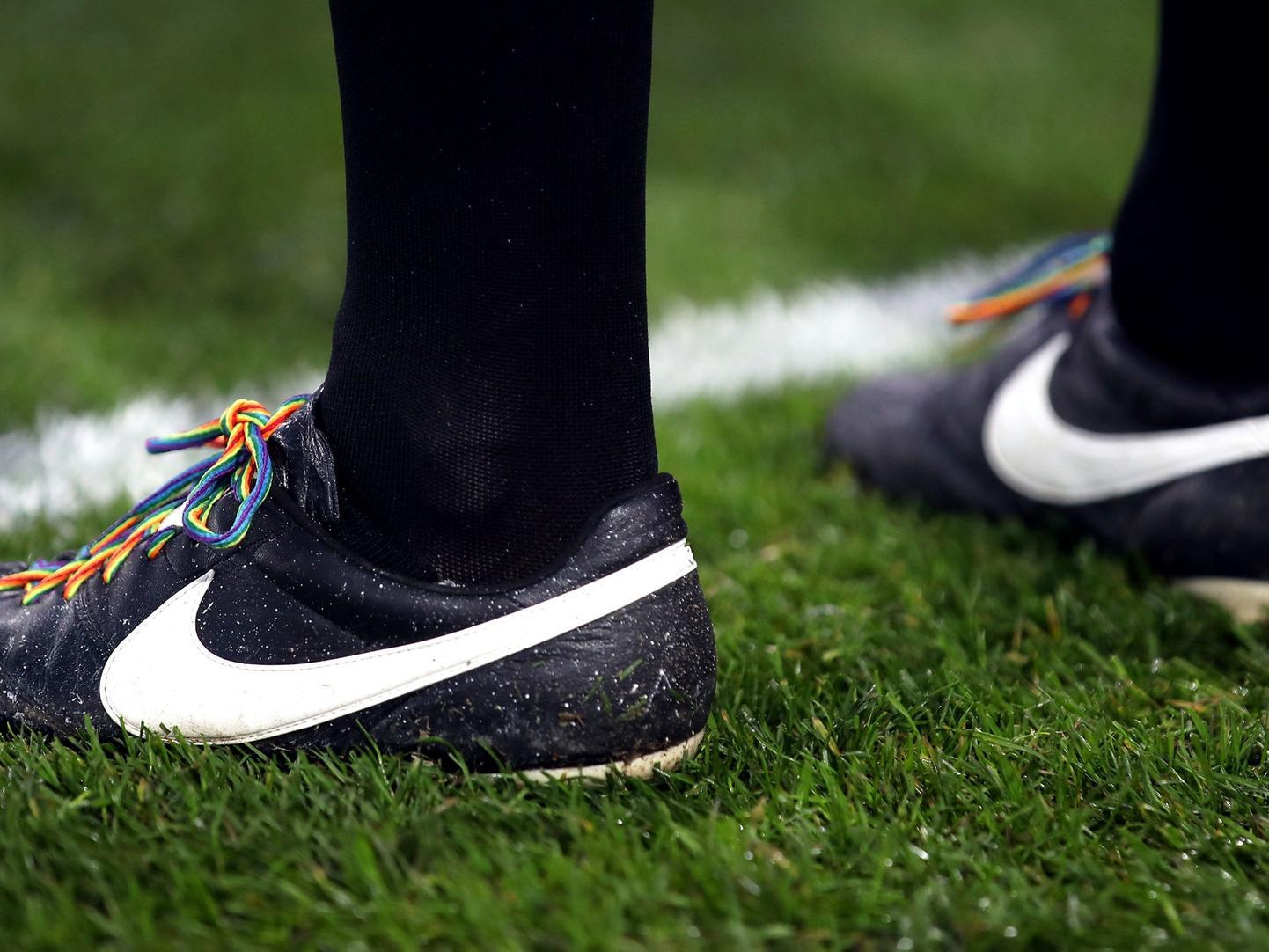 The Rainbow Laces campaign. Picture: PA