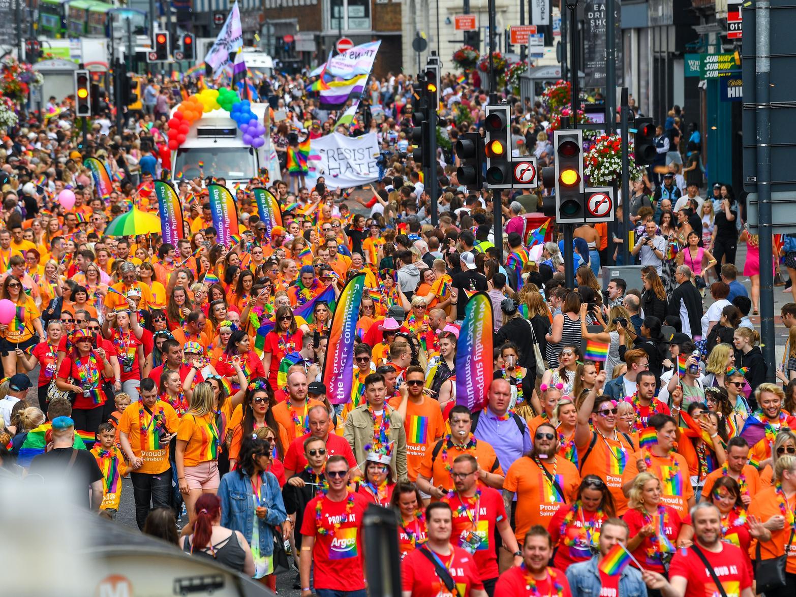 This year's Leeds Pride, August 4. Picture: James Hardisty
