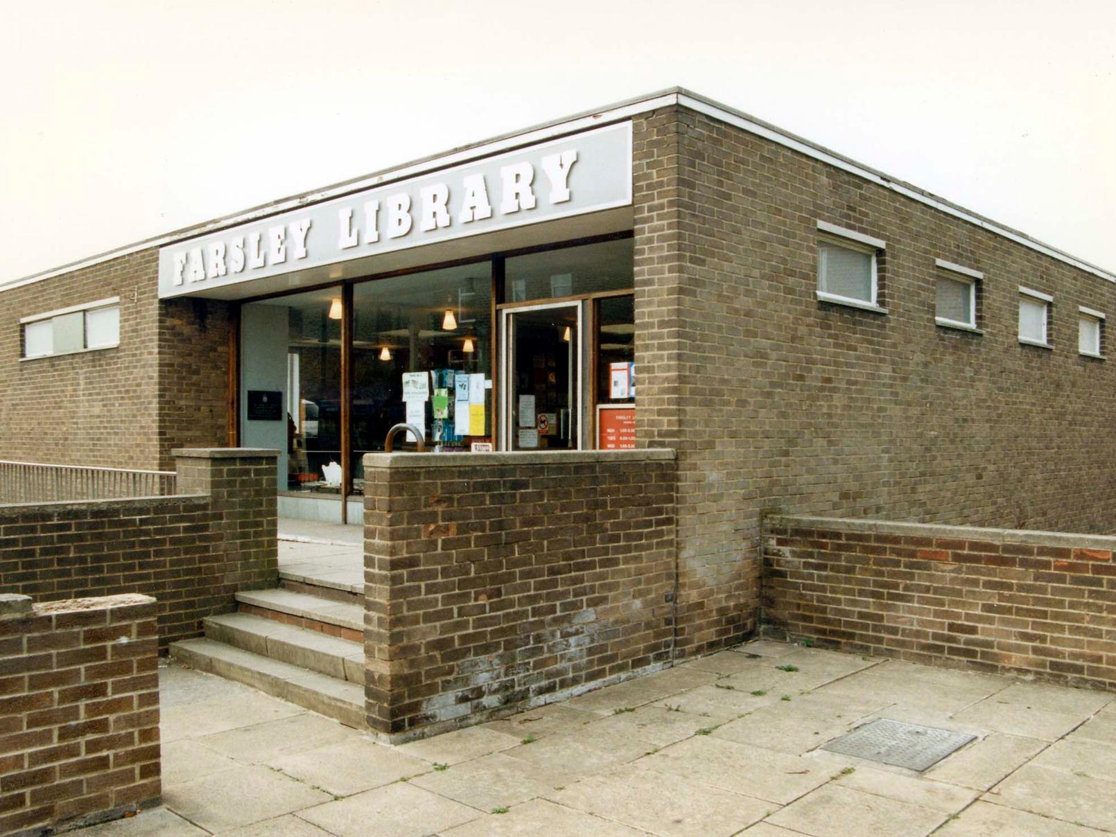 is this the Farsley you remember? The village library in the mid-1990s.