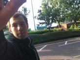 One victim took this image of Justas Liutikas on her mobile phone as he followed her though Leeds city centre