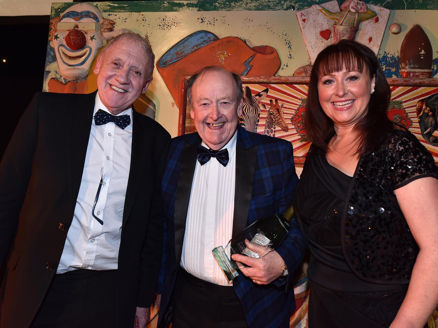 Harry Gration, winner Tony Peers and Dawn Nisbet from McCain Foods.