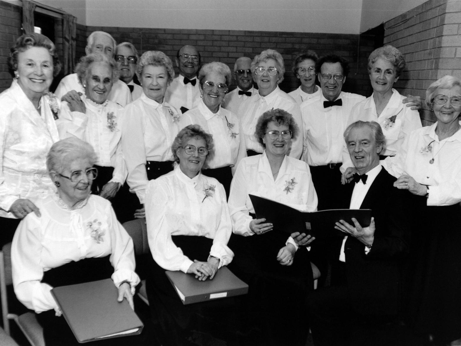 This cheery gang of 'golden oldies' The Belle Isle Day Centre Choir was proving a hit with people in south Leeds.