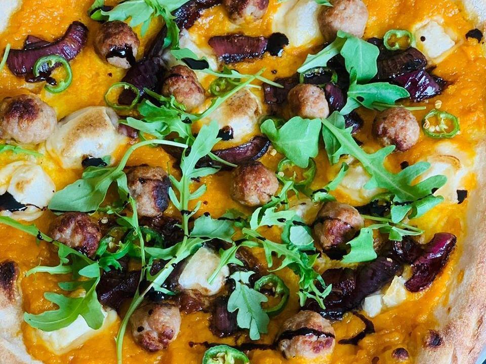 The award-winning Millennial Special pizza will be added to the menu at Wood Fire Dine early next year (Photo: Mark Baber)