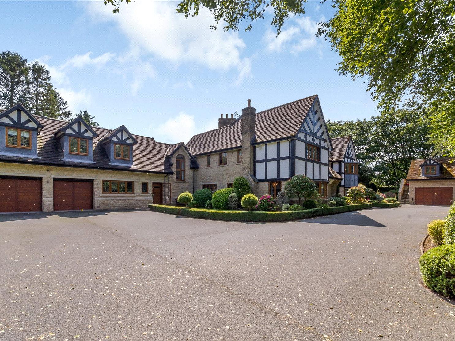 The Manor is One of Leeds Finest homes standing in private landscaped gardens adjoining Alwoodley Golf Course in this exclusive North Leeds residential area. This outstanding family home provides over 10,200 sq ft of accommodation and has exquisitely fitted bespoke interiors.