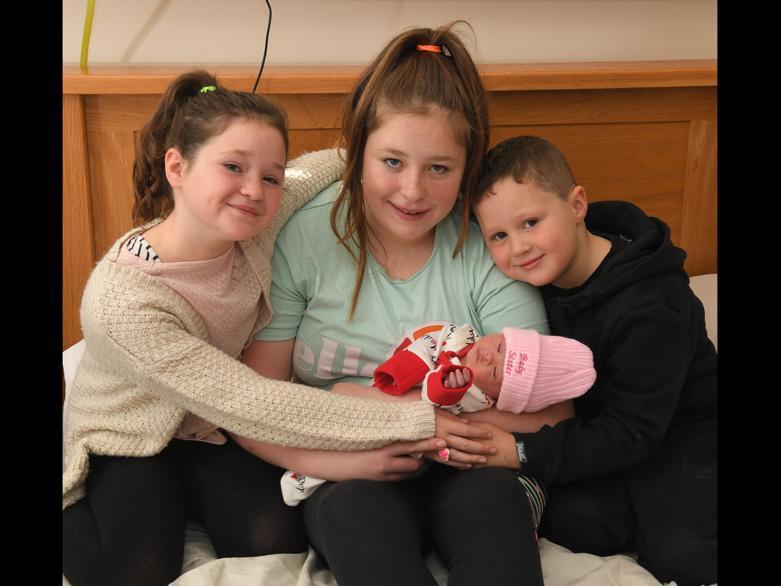 Pixie Rose Jones was born at Royal Preston Hospital on October 27 at 10.22pm, weighing 5lb 13oz, to Vernice Jones and Martin Taylor, from Bamber Bridge, and siblings Poppy, Madison and Rocco