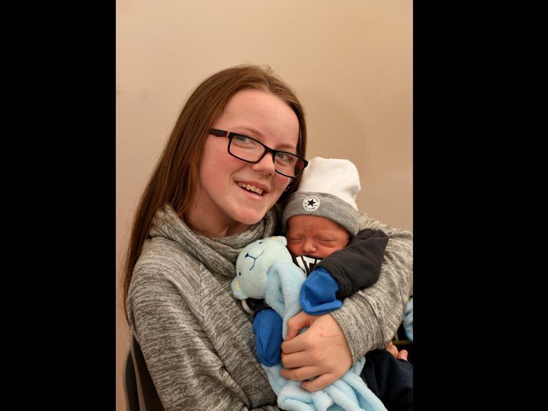 Connor Jake Higham, was born at RPH on October 17 at 3.51pm, weighing 5lb 8oz, to Natalie Higham, from Plungington, pictured with big sister Chloe