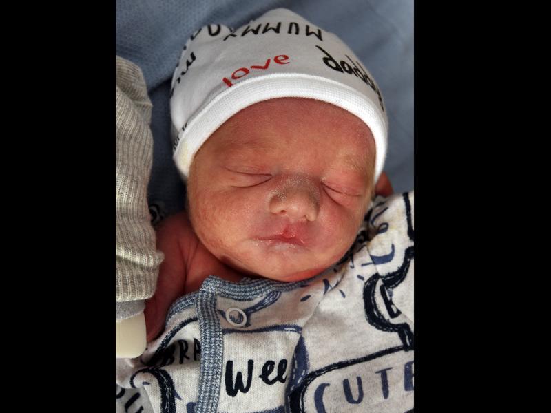 Baby Noah Riley was born at Royal Preston Hospital on November 11 at 3.18am, weighing 5lb 3oz, to Nicolle Swift and Mark OSullivan, from Chorley