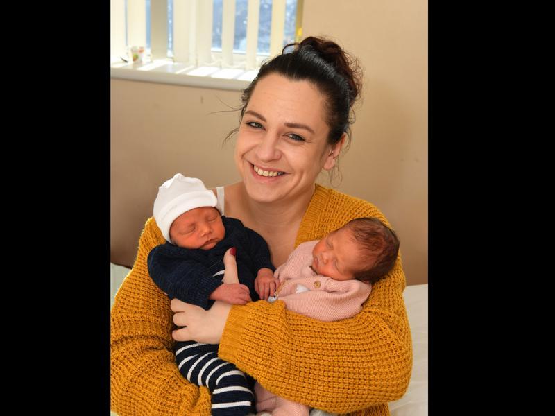 Oliver and Isla Redgrave were born on November 11 at 2.34pm and 2.36pm, weighing 5lb 13oz and 5lb 13.5oz, to Nicola Redgrave, from Chorley