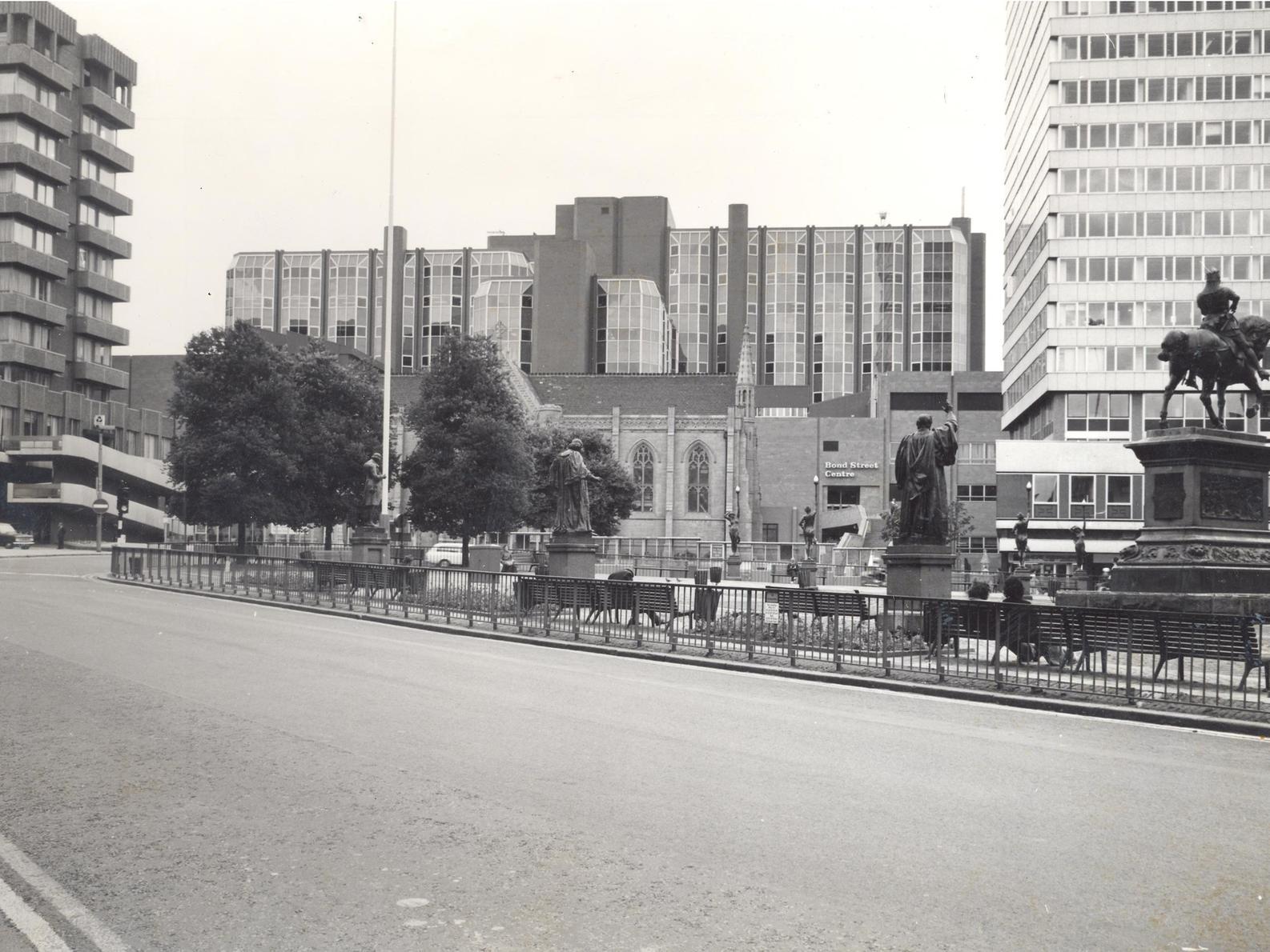 City Square - the hub of Leeds city centre at the end of the 1970s.