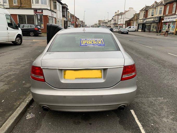So thats the Boss car seized. If it had passed its MOT we probably wouldnt have stopped it, but no MOT since June? Really? Driver was uninsured too it would appear.