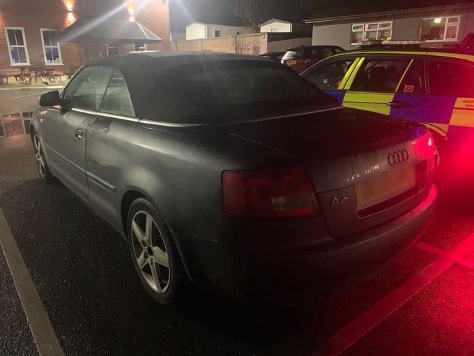 This car in Blackpool was spotted on a 1/2 mile journey from the pub to destination but unfortunately had an expired MOT. More unfortunate though was providing an alcohol reading over the legal limit