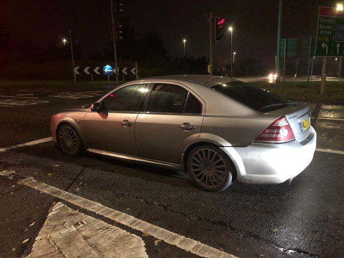 This vehicle was stopped in Preston. Driver was subsequently arrested for drug drive, no insurance